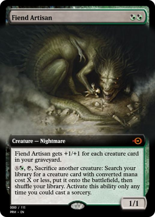 Fiend Artisan in the group Magic the Gathering / Types / Colors / Multicolors / B, G at Proxyprinters.com (39061)