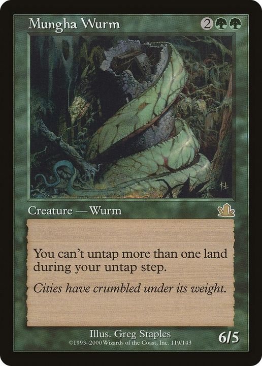 Mungha Wurm in the group Magic the Gathering / Sets / Prophecy at Proxyprinters.com (39064)