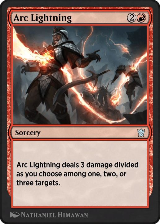 Arc Lightning in the group Magic the Gathering / Types / Colors / Red at Proxyprinters.com (39085)