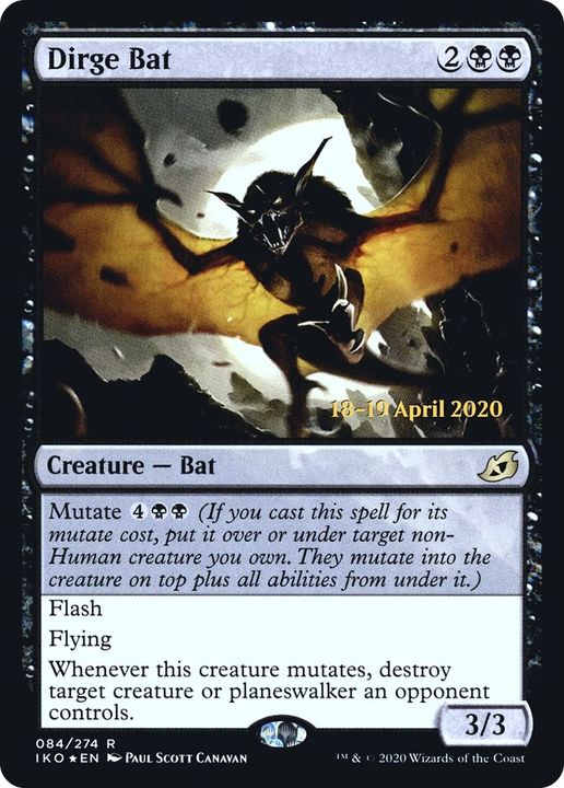 Dirge Bat in the group Magic the Gathering / Types / Colors / Black at Proxyprinters.com (39104)