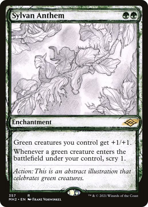 Sylvan Anthem in the group Magic the Gathering / Sets / Modern Horizons 2 Minigames at Proxyprinters.com (39108)