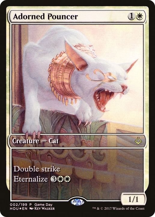 Adorned Pouncer in the group Magic the Gathering / Types / Colors / White at Proxyprinters.com (39129)