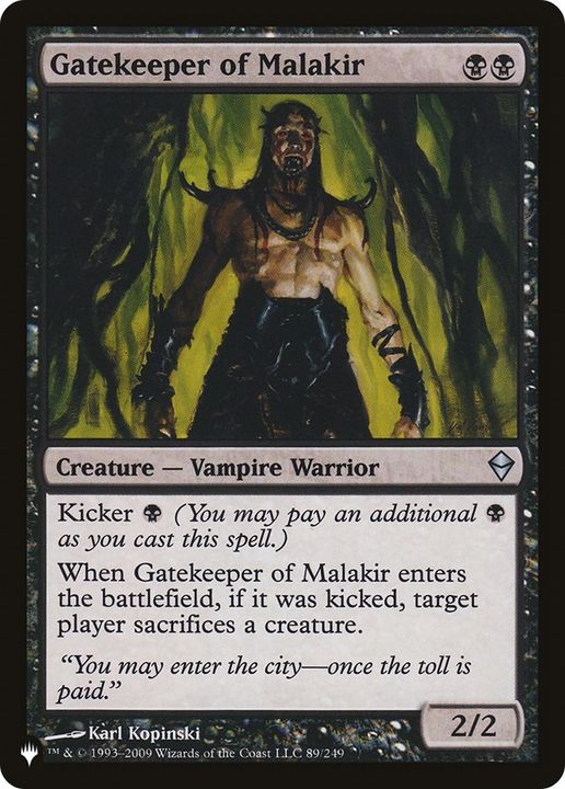 Gatekeeper of Malakir in the group Magic the Gathering / Sets / The List at Proxyprinters.com (3913)