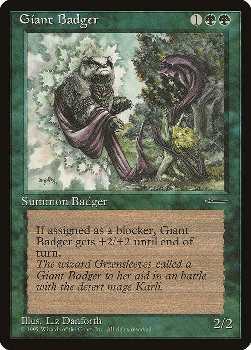 Giant Badger in the group Magic the Gathering / Sets / HarperPrism Book Promos at Proxyprinters.com (39145)