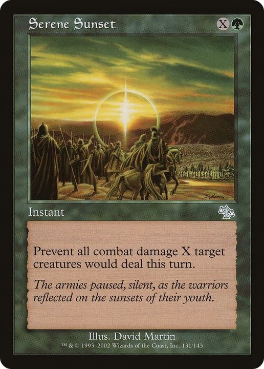 Serene Sunset in the group Magic the Gathering / Types / Colors / Green at Proxyprinters.com (3919)