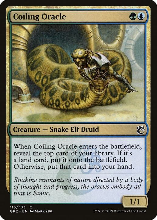 Coiling Oracle in the group Magic the Gathering / Types / Colors / Multicolors / G, U at Proxyprinters.com (39232)