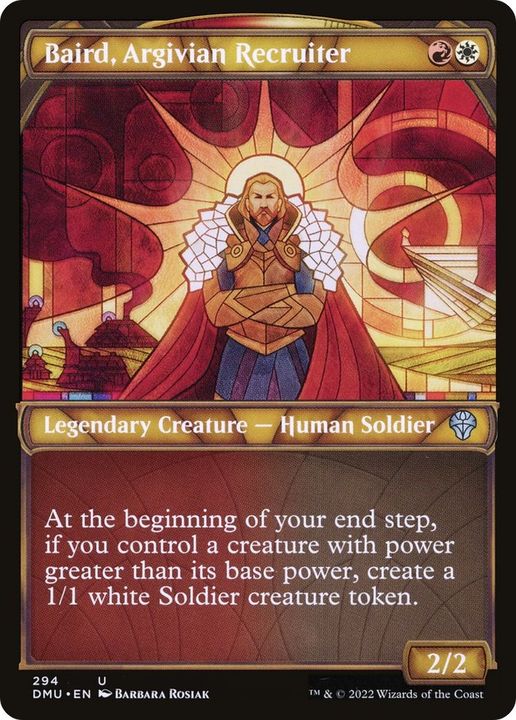 Baird, Argivian Recruiter in the group Magic the Gathering / Types / Colors / Multicolors / R, W at Proxyprinters.com (39261)