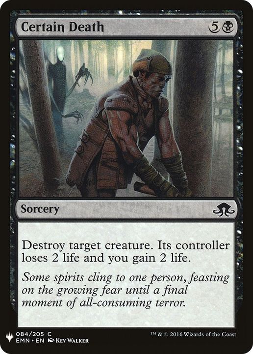 Certain Death in the group Magic the Gathering / Types / Colors / Black at Proxyprinters.com (39295)