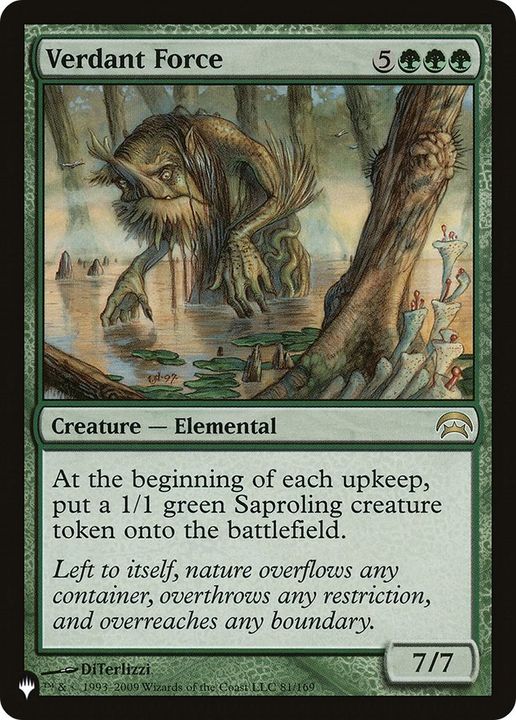 Verdant Force in the group Magic the Gathering / Sets / The List at Proxyprinters.com (3931)