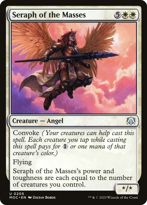 Seraph of the Masses in the group Magic the Gathering / Types / Colors / White at Proxyprinters.com (39360)