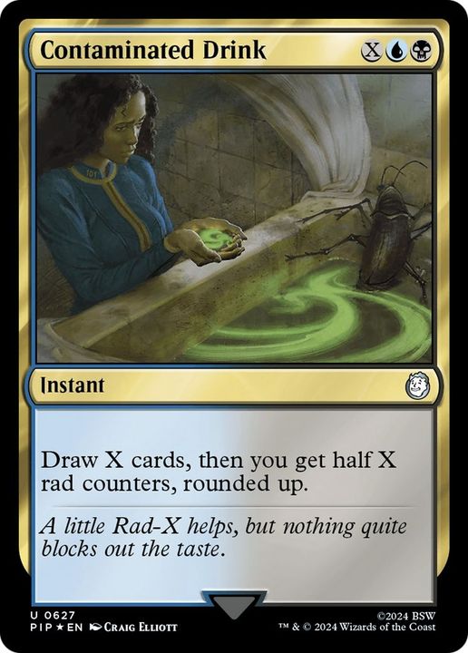 Contaminated Drink in the group Magic the Gathering / Types / Colors / Multicolors / B, U at Proxyprinters.com (39372)