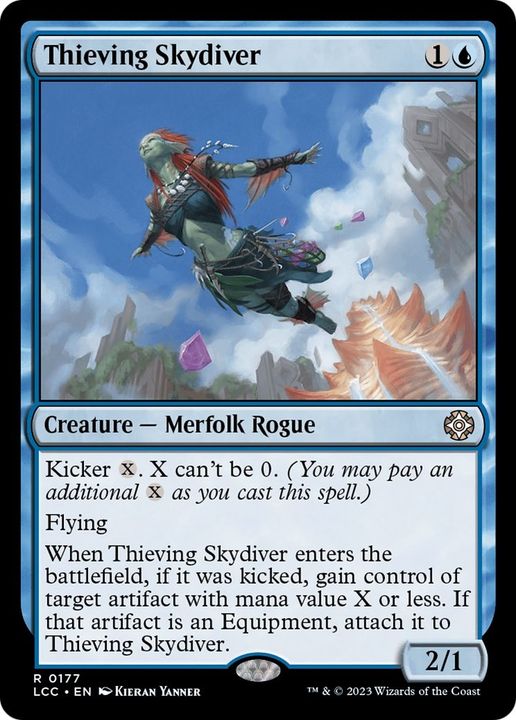 Thieving Skydiver in the group Magic the Gathering / Types / Colors / Blue at Proxyprinters.com (39375)