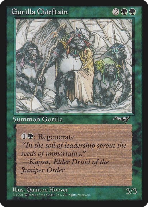 Gorilla Chieftain in the group Magic the Gathering / Sets / Alliances at Proxyprinters.com (39383)