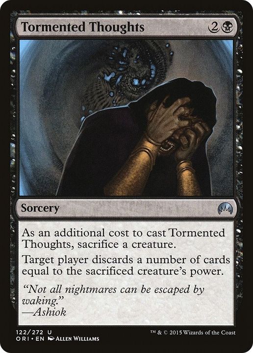 Tormented Thoughts in the group Magic the Gathering / Types / Colors / Black at Proxyprinters.com (39391)