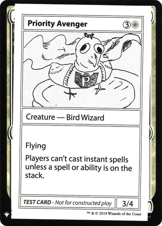 Priority Avenger in the group Magic the Gathering / Types / Creatures / Wizard at Proxyprinters.com (39456)