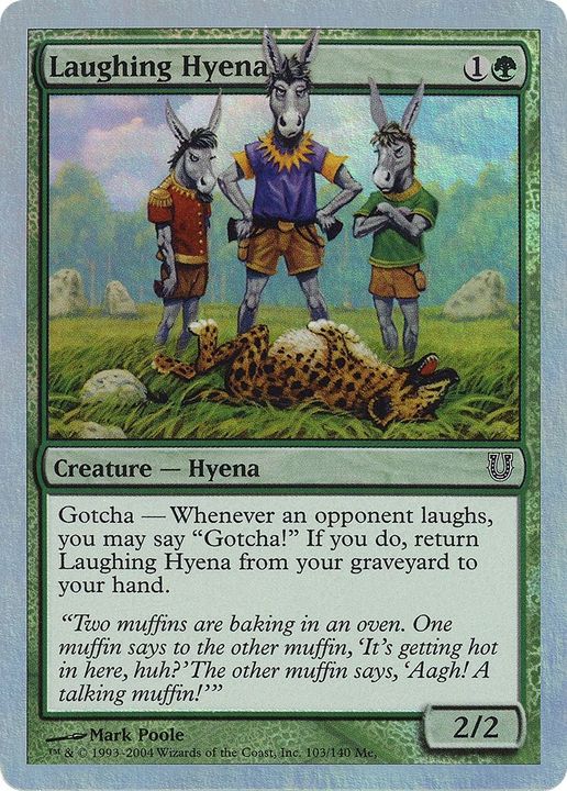 Laughing Hyena in the group Magic the Gathering / Types / Colors / Green at Proxyprinters.com (39459)