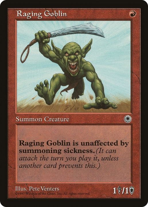 Raging Goblin in the group Magic the Gathering / Types / Creatures / Goblin at Proxyprinters.com (39469)