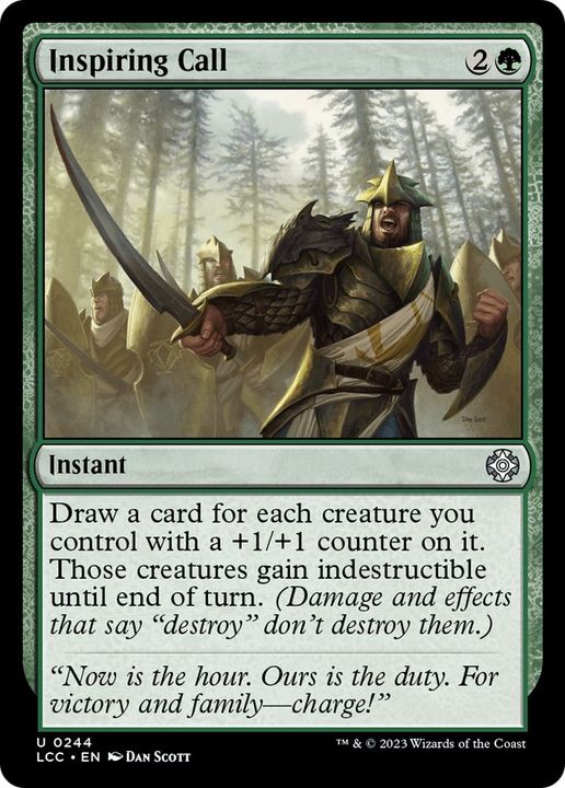 Inspiring Call in the group Magic the Gathering / Types / Colors / Green at Proxyprinters.com (39529)