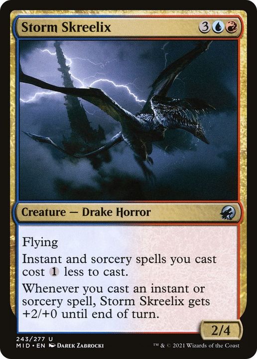 Storm Skreelix in the group Magic the Gathering / Types / Colors / Multicolors / R, U at Proxyprinters.com (39547)