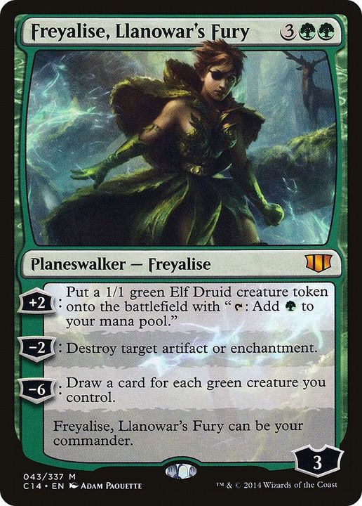 Freyalise, Llanowar's Fury in the group Magic the Gathering / Sets / Commander 2014 at Proxyprinters.com (39598)