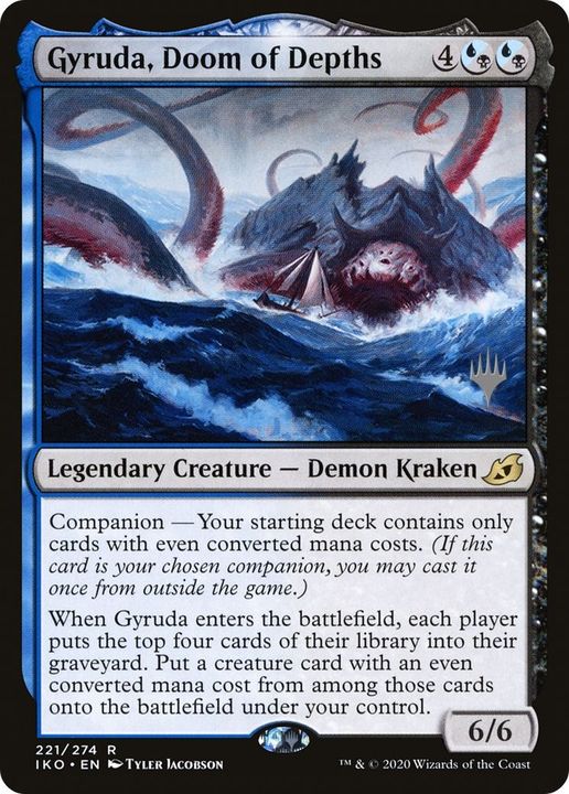 Gyruda, Doom of Depths in the group Magic the Gathering / Types / Colors / Multicolors / B, U at Proxyprinters.com (39607)