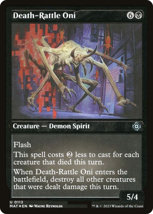 Death-Rattle Oni in the group Magic the Gathering / Sets / Masters Edition at Proxyprinters.com (39612)