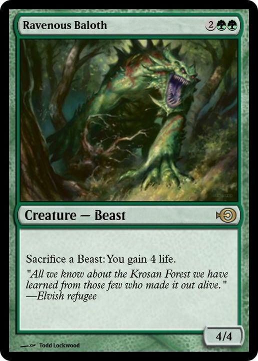 Ravenous Baloth in the group Magic the Gathering / Types / Colors / Green at Proxyprinters.com (39652)