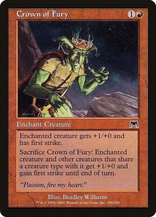 Crown of Fury in the group Magic the Gathering / Types / Colors / Red at Proxyprinters.com (39681)