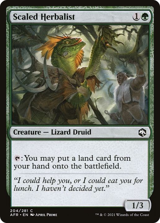 Scaled Herbalist in the group Magic the Gathering / Sets / Adventures in the Forgotten Realms at Proxyprinters.com (39688)