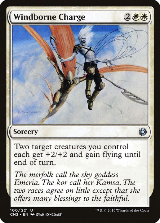 Windborne Charge in the group Magic the Gathering / Types / Colors / White at Proxyprinters.com (39706)