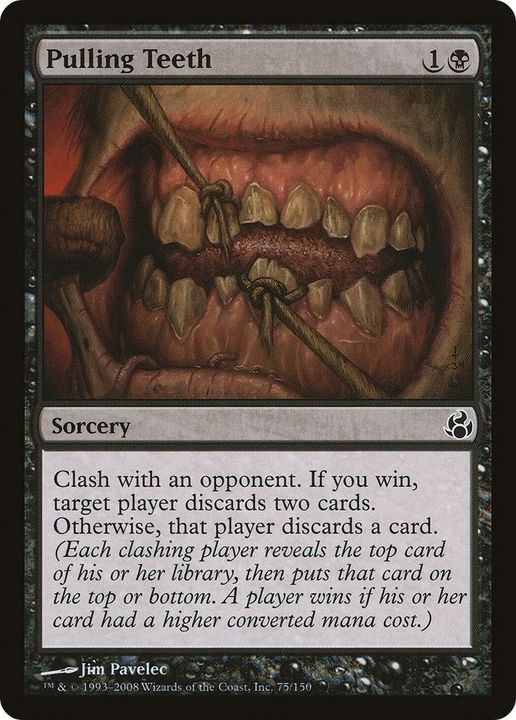 Pulling Teeth in the group Magic the Gathering / Types / Colors / Black at Proxyprinters.com (39748)