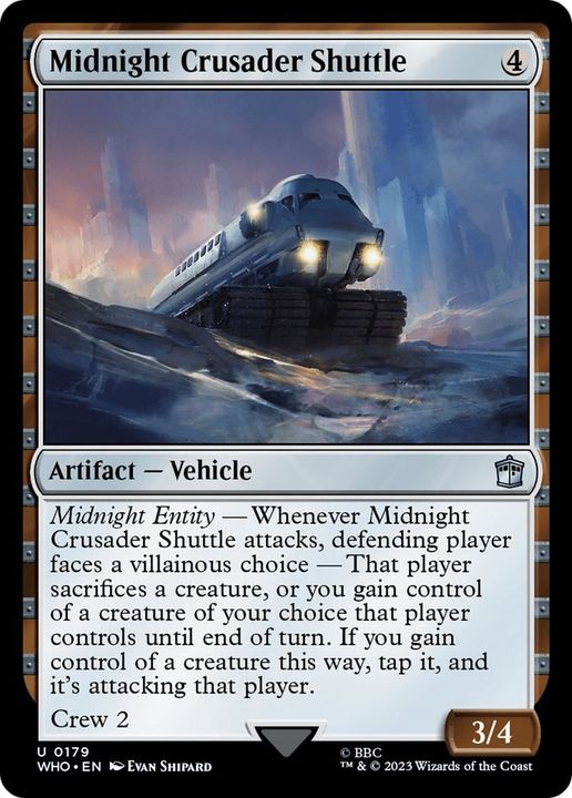 Midnight Crusader Shuttle in the group Magic the Gathering / Types / Artifacts / Artifact at Proxyprinters.com (3977)