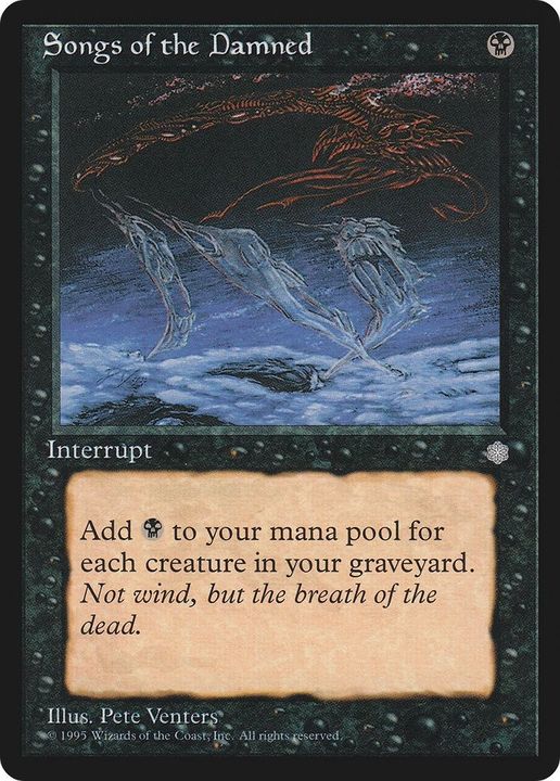 Songs of the Damned in the group Magic the Gathering / Types / Colors / Black at Proxyprinters.com (39786)