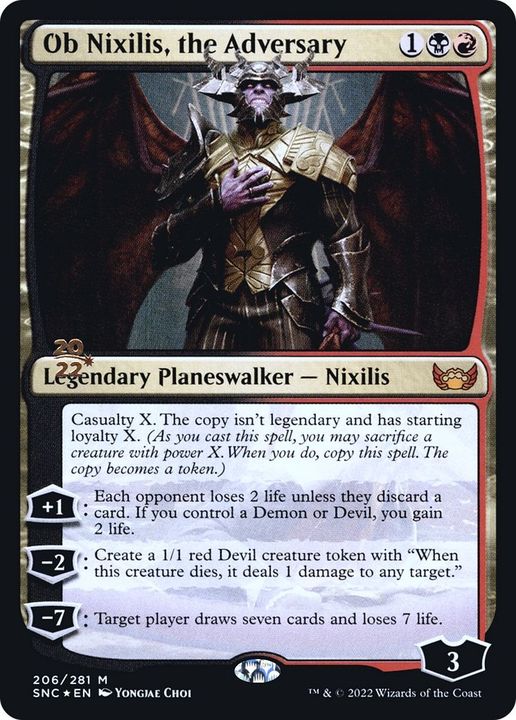 Ob Nixilis, the Adversary in the group Magic the Gathering / Types / Colors / Multicolors / B, R at Proxyprinters.com (39796)