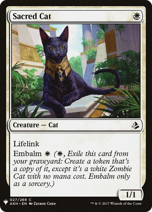 Sacred Cat in the group Magic the Gathering / Types / Colors / White at Proxyprinters.com (39829)