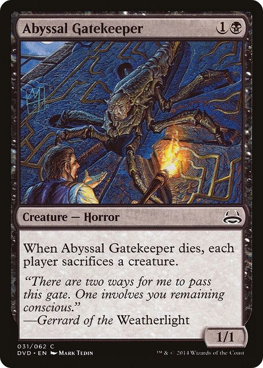 Abyssal Gatekeeper in the group Magic the Gathering / Types / Colors / Black at Proxyprinters.com (39843)