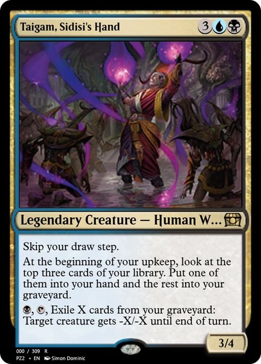 Taigam, Sidisi's Hand in the group Magic the Gathering / Types / Colors / Multicolors / B, U at Proxyprinters.com (39860)