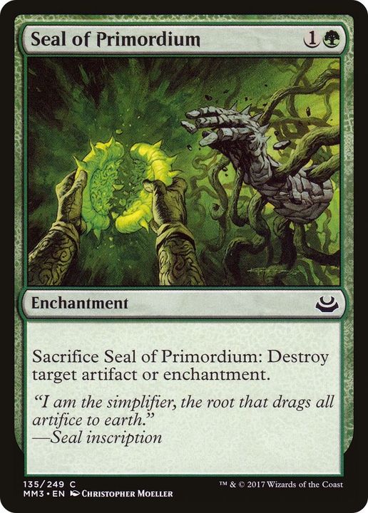 Seal of Primordium in the group Magic the Gathering / Types / Enchantment / Enchantment at Proxyprinters.com (3993)