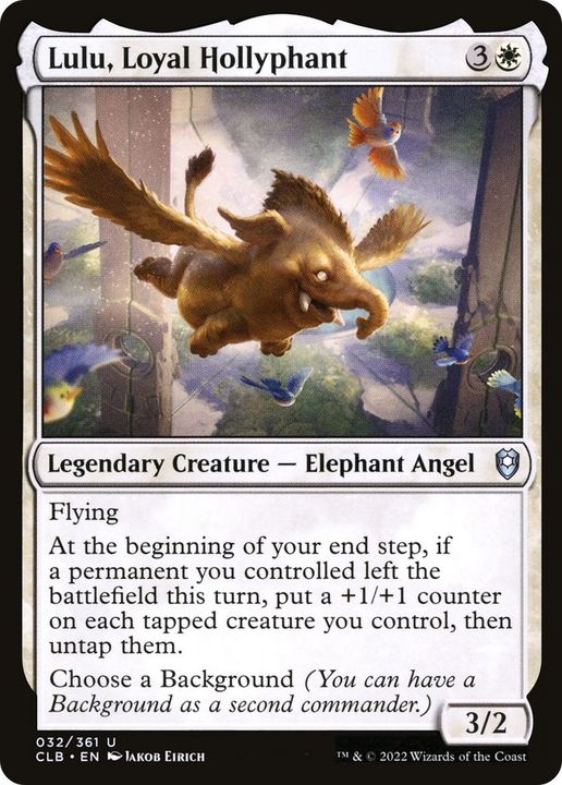 Lulu, Loyal Hollyphant in the group Magic the Gathering / Types / Colors / White at Proxyprinters.com (39935)