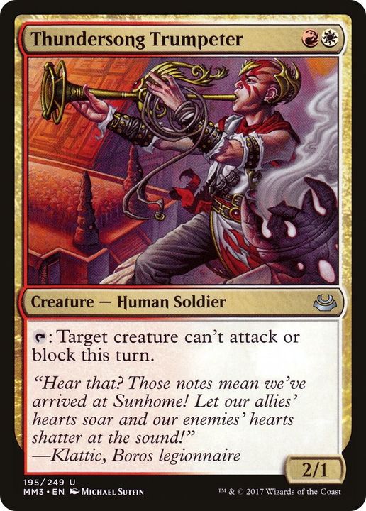 Thundersong Trumpeter in the group Magic the Gathering / Types / Colors / Multicolors / R, W at Proxyprinters.com (3994)