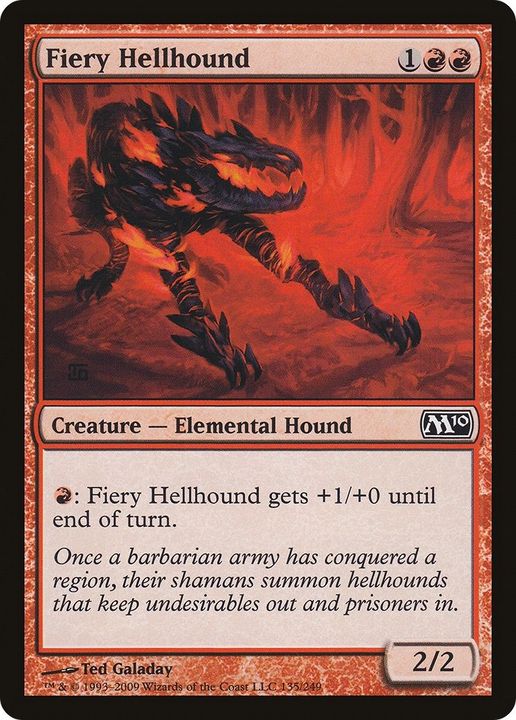 Fiery Hellhound in the group Magic the Gathering / Types / Colors / Red at Proxyprinters.com (39940)