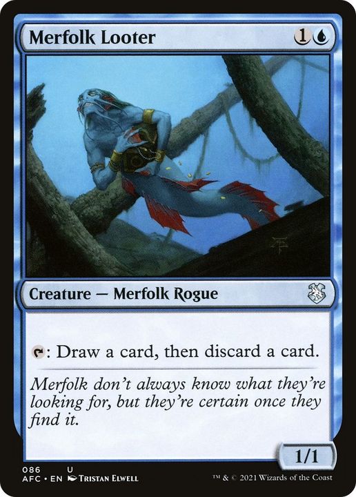 Merfolk Looter in the group Magic the Gathering / Types / Colors / Blue at Proxyprinters.com (39949)