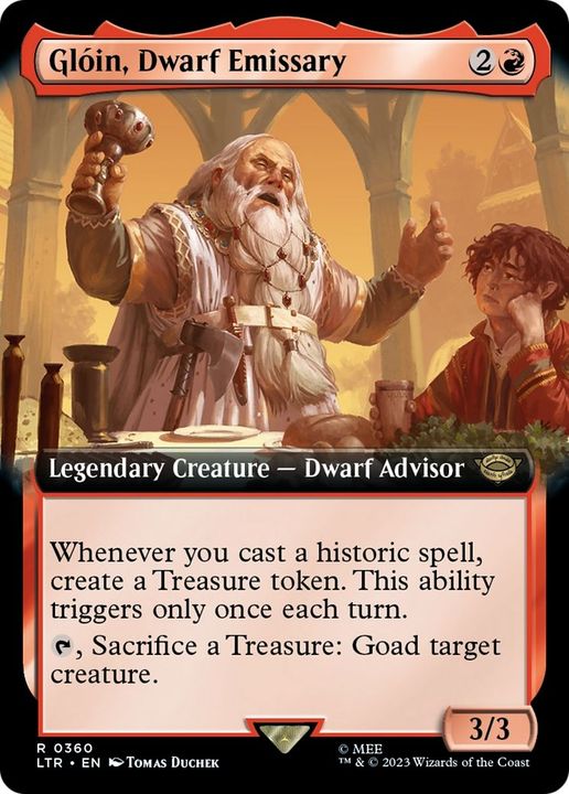 Glóin, Dwarf Emissary in the group Magic the Gathering / Types / Colors / Red at Proxyprinters.com (39952)