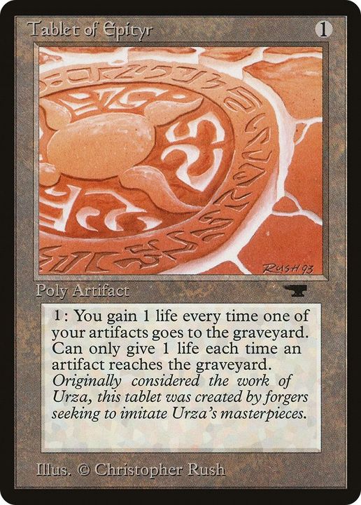 Tablet of Epityr in the group Magic the Gathering / Types / Artifacts / Artifact at Proxyprinters.com (39966)