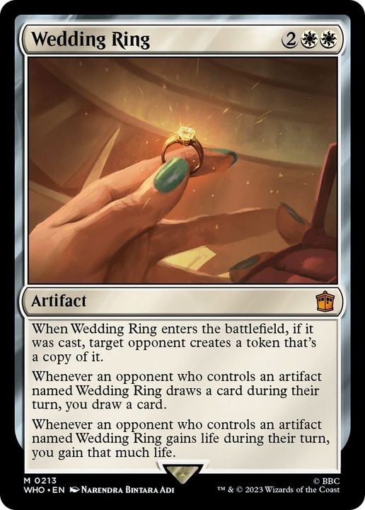 Wedding Ring in the group Magic the Gathering / Types / Artifacts / Artifact at Proxyprinters.com (40003)