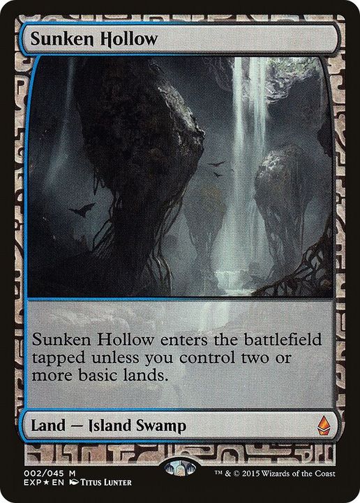 Sunken Hollow in the group Magic the Gathering / Sets / Zendikar Expeditions at Proxyprinters.com (40013)