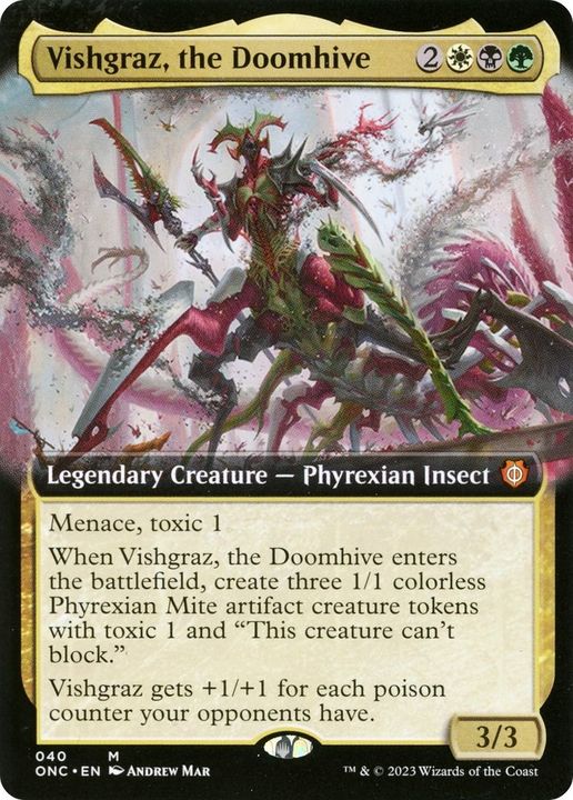 Vishgraz, the Doomhive in the group Magic the Gathering / Types / Colors / Multicolors / B, G, W at Proxyprinters.com (40019)