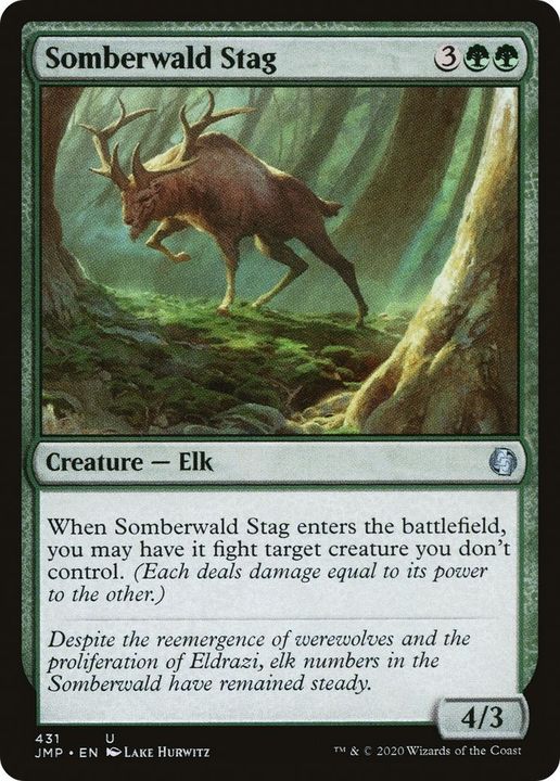 Somberwald Stag in the group Magic the Gathering / Types / Colors / Green at Proxyprinters.com (40072)