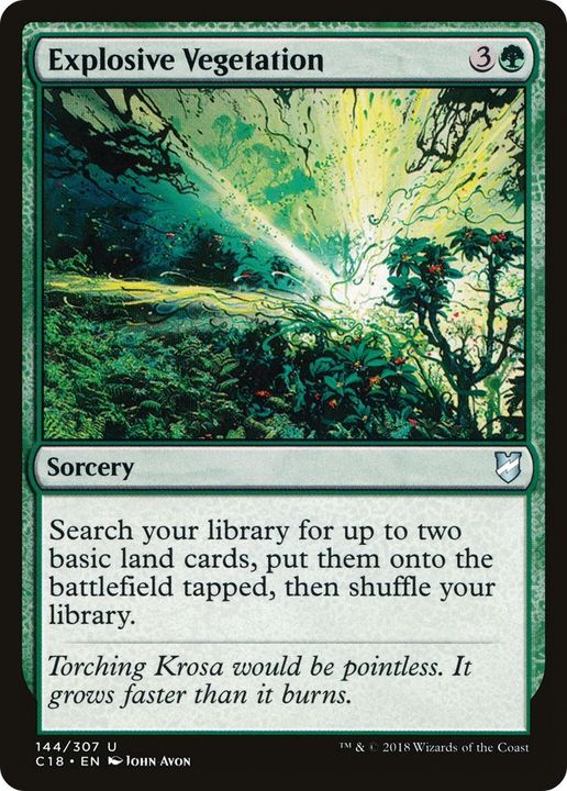 Explosive Vegetation in the group Magic the Gathering / Types / Colors / Green at Proxyprinters.com (40078)