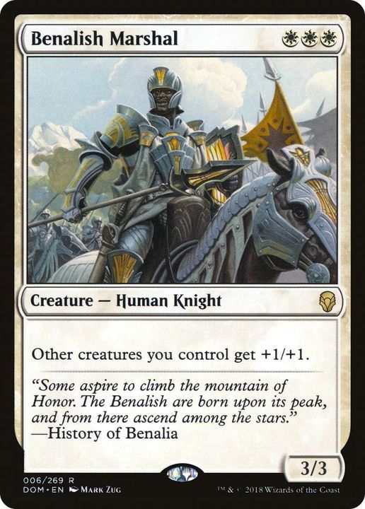 Benalish Marshal in the group Magic the Gathering / Types / Creatures / Human at Proxyprinters.com (40089)